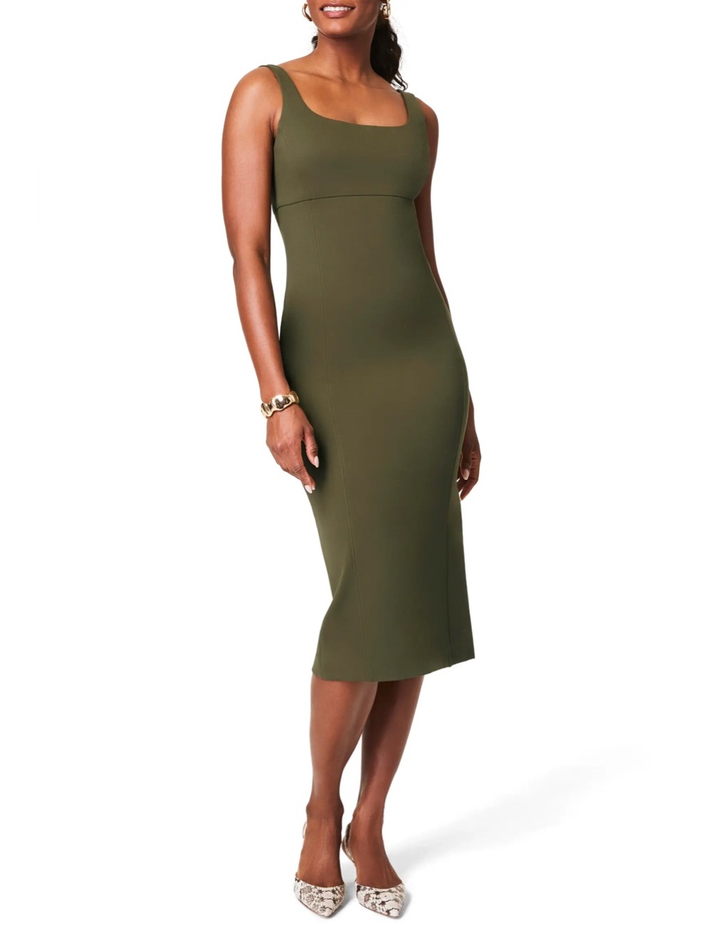 PLUS SIZE - SPANXshape Ponte Midi Tank Dress